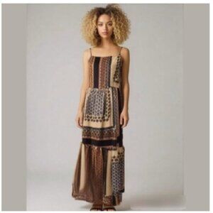 Vero Moda Maxi Bohemian Dress Tiered Sleeveless dress Size large